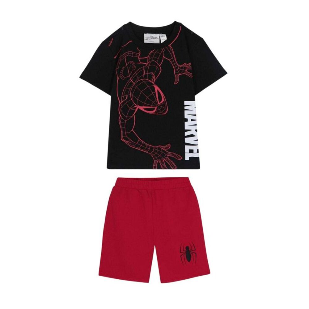 Marvel Childrens/Kids Spider-Man Top & Bottom Set / Red/Black